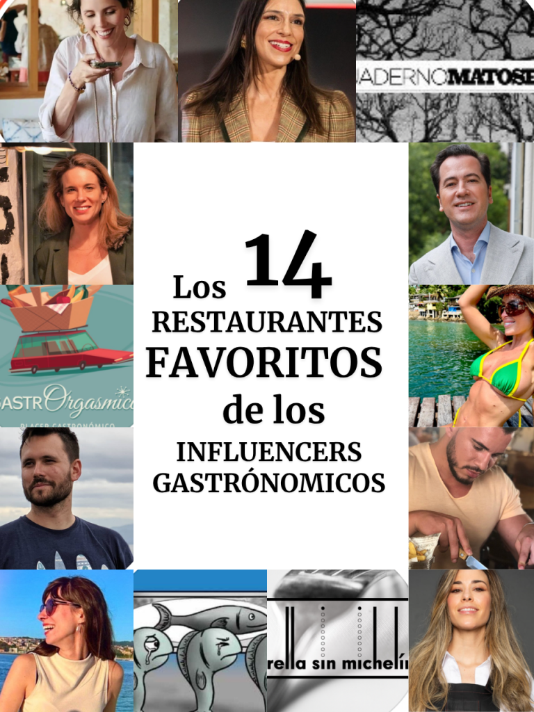 LOS 14 RESTAURANTES FAVORITOS DE LOS INFLUENCERS GASTRONÓMICOS